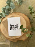 Home Sweet Home Pumpkin Autumn Halloween Seasonal Wall Home Decor Print