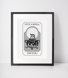 I Put A Spell On You Halloween Seasonal Wall Home Decor Print