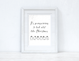 It's Penguining To Look Alot Like Christmas Winter Christmas Seasonal Wall Home Decor Print