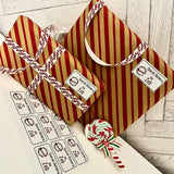 Sheet Of 21 Personalised Name North Pole Express Christmas Present Stickers Gift Labels Christmas stickers