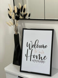 Welcome To Our Home Simple Home Wall Decor Print