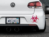 Biohazard Bumper Car Sticker