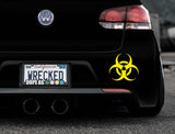 Biohazard Bumper Car Sticker