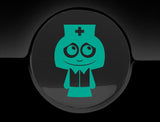 Adorable Nurse Fuel Cap Car Sticker