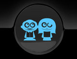 Adorable Parents Fuel Cap Car Sticker