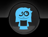 Adorable Girl Fuel Cap Car Sticker