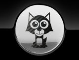 Adorable Wolf Fuel Cap Car Sticker