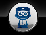 Adorable Policeman Fuel Cap Car Sticker