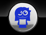 Adorable Girl Fuel Cap Car Sticker