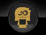 Adorable Girl Fuel Cap Car Sticker