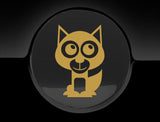 Adorable Husky Fuel Cap Car Sticker