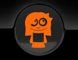 Adorable Girl Fuel Cap Car Sticker