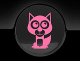 Adorable Husky Fuel Cap Car Sticker