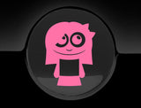 Adorable Girl Fuel Cap Car Sticker