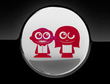 Adorable Parents Fuel Cap Car Sticker