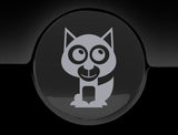 Adorable Husky Fuel Cap Car Sticker