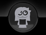 Adorable Girl Fuel Cap Car Sticker
