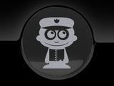 Adorable Policeman Fuel Cap Car Sticker