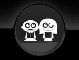 Adorable Parents Fuel Cap Car Sticker