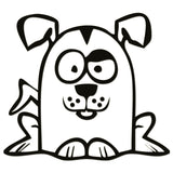 Funny Cartoon Dog Sticker