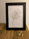 Boho Palm Leaves Boho Hippie Simple Home Wall Decor Print