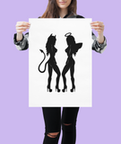 Sexy Angel Sexy Devil Sticker